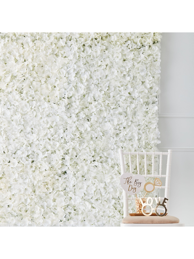 Ginger Ray GO-140 Gold Wedding Flower Wall White main product photo