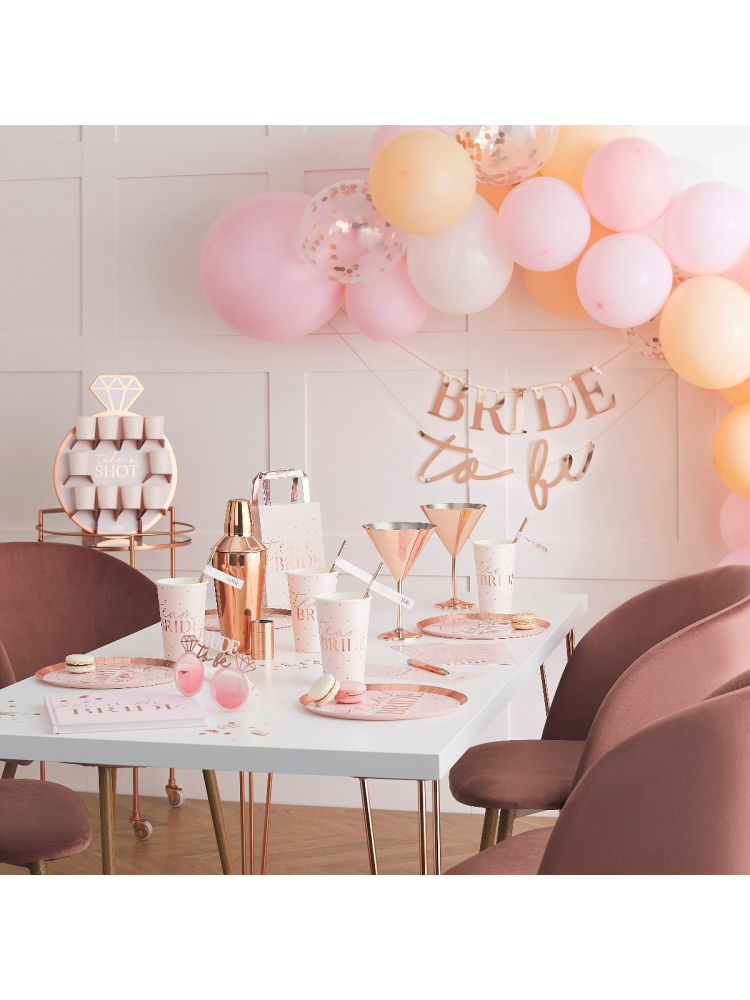 Ginger Ray HN-837 Hen Party - Arco di palloni per addio al nubilato rosa e pesca opaco main product photo