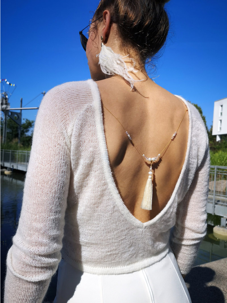 Forever & Eva Maglione da sposa leggermente trasparente P5300 main product photo