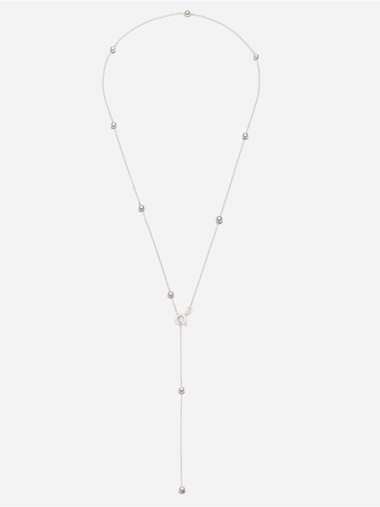 Abrazi Jessie Perla Collana Schiena Argento main product photo