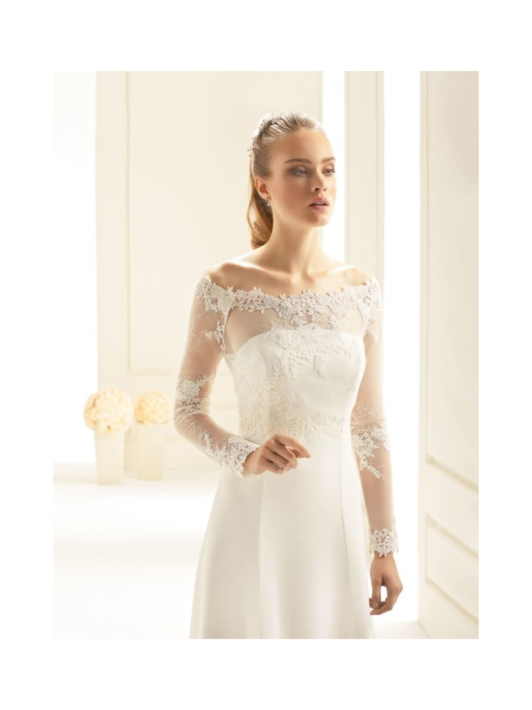 Bianco Evento E256 Bolero in pizzo main product photo