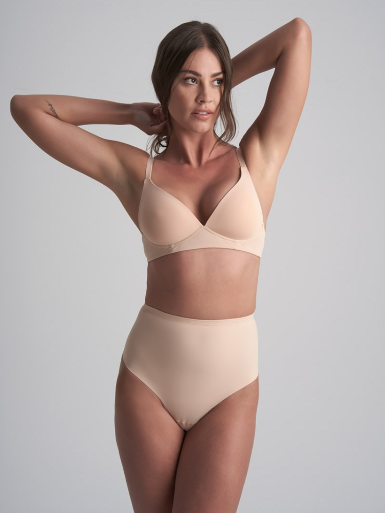 BYE BRA Sculpting | Tanga a Vita Media Beige main product photo