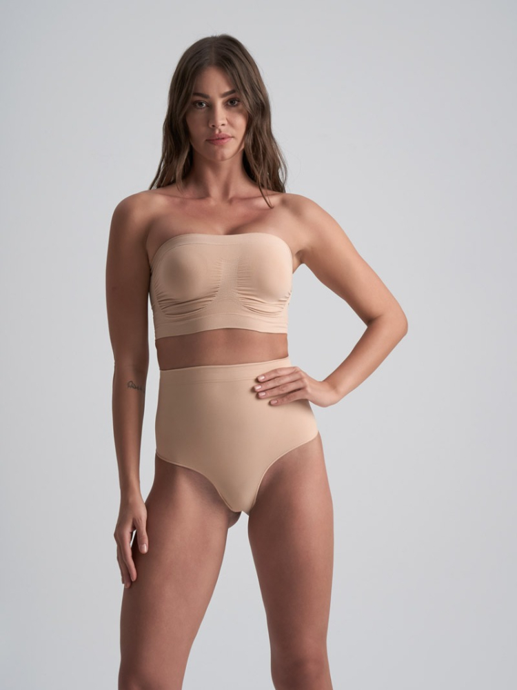 BYE BRA Soft Touch | Tanga a Vita Media Beige main product photo