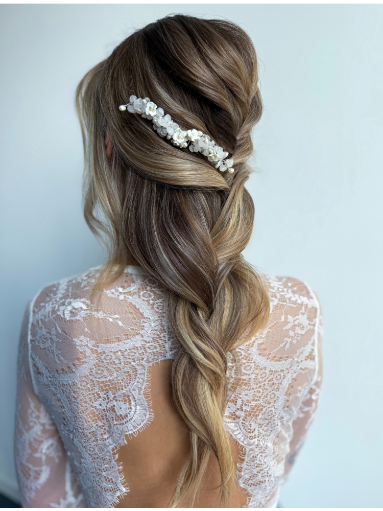 Sally Jane Bridal Pettine per Capelli Celeste Argento main product photo
