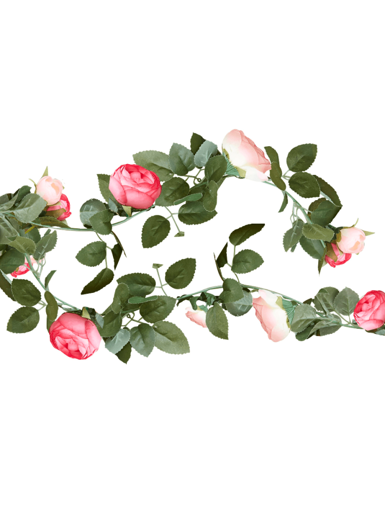 Ginger Ray CW-282 Pink Rose Flower Garland main product photo