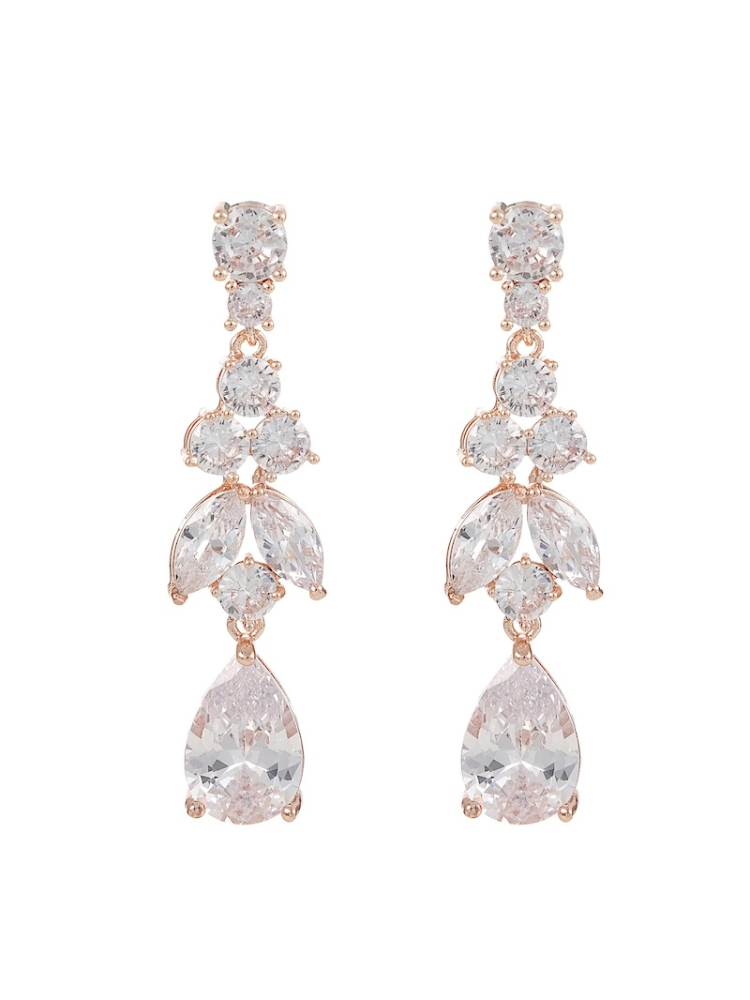 G. Westerleigh ER4145RG Orecchini Sposa Rosa Dorato main product photo