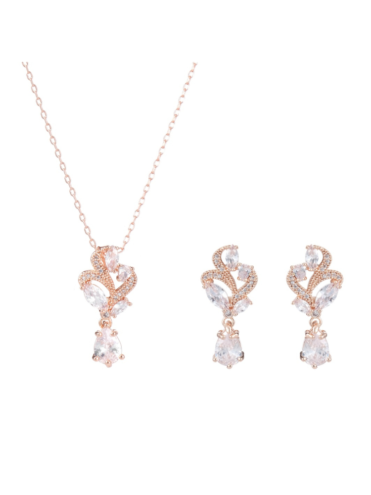 G. Westerleigh JS6445RG Set Gioielli Sposa Rosa Dorato main product photo