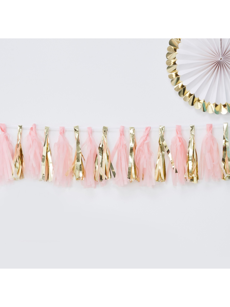 OB-117 Oh Baby | Ghirlanda di Frange Rosa Dorato main product photo