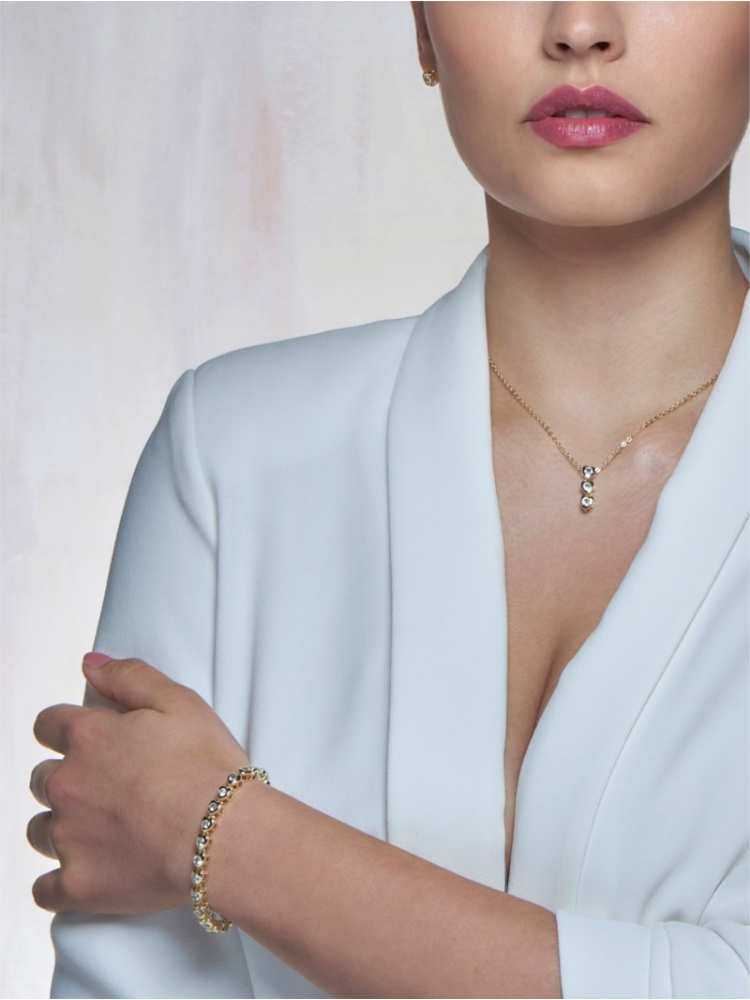 Poirier JS-002 Set Gioielli Sposa Louise Oro main product photo