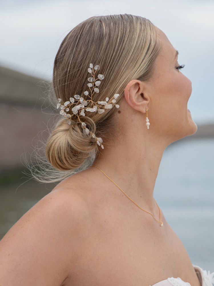 Sally Jane Bridal Lotis Fermagli per Capelli Oro Trasparente main product photo