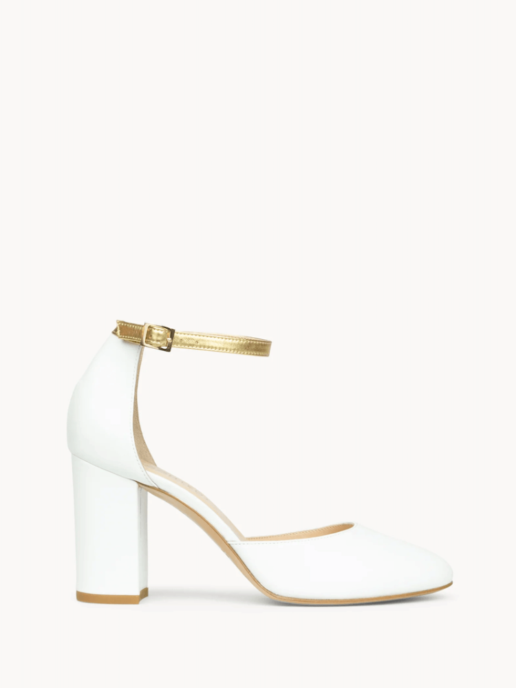 Content Amber Scarpe da Sposa Bianco Oro main product photo