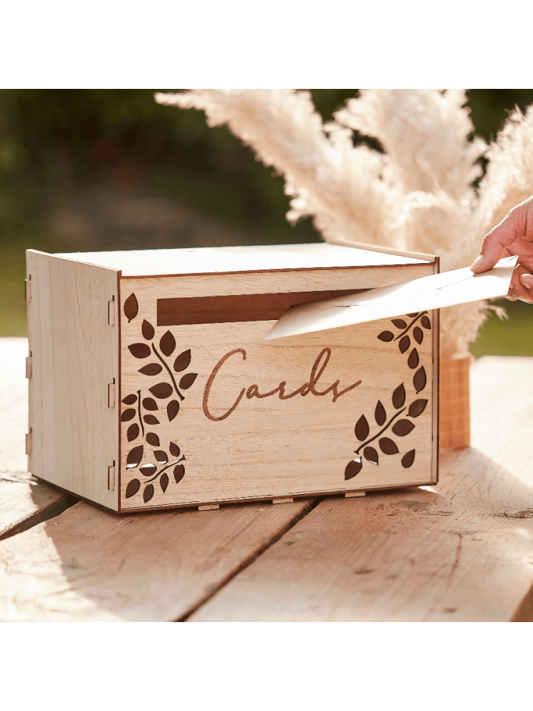 Ginger Ray PAMA-112 Scatola in Legno per Biglietti di Nozze main product photo