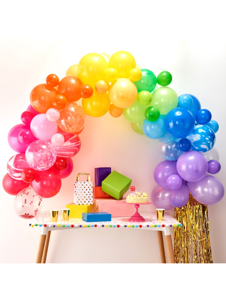 Ginger Ray BA-304 Balloon Arch | Arco di palloncini arcobaleno main product photo