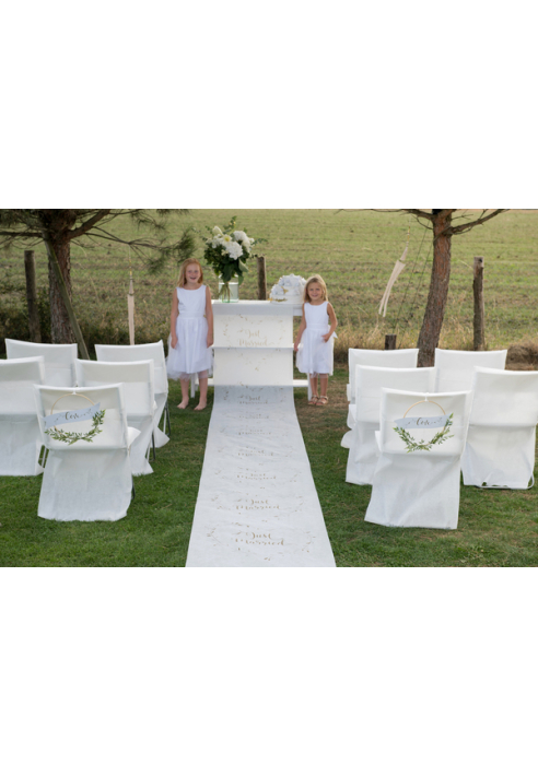Santex 6420 Runner da tavolo "Just Married" 