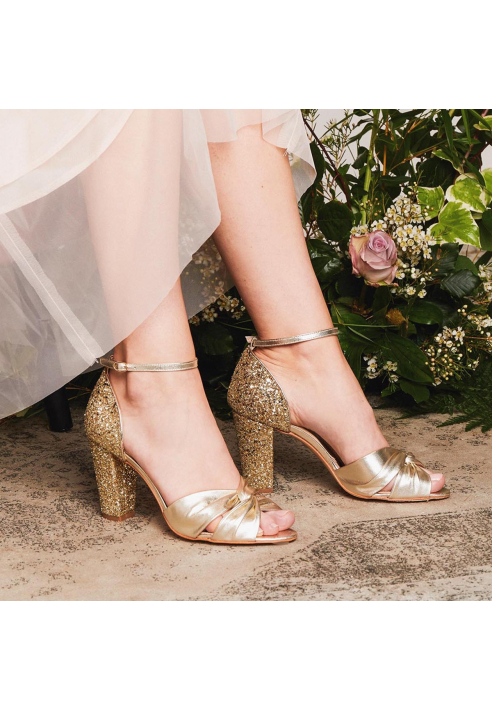 Rachel Simpson Scarpe da sposa color oro Candyfloss