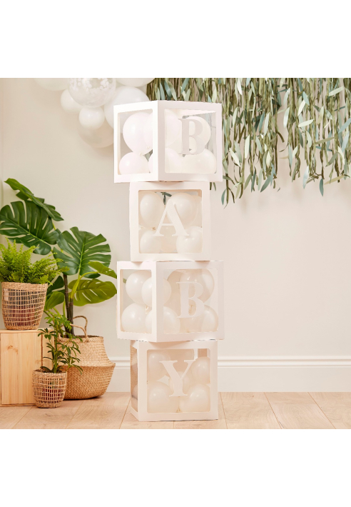 Ginger Ray BAB-113 Botanic Baby - Decorazione Blocchi con Palloncini ()