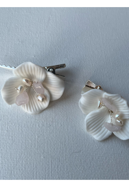 Sally Jane Bridal Fem Hairclips Argento