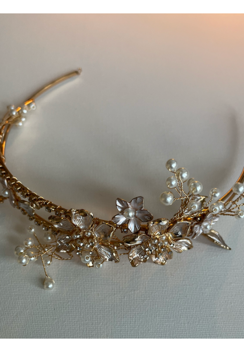 Sally Jane Bridal Hestia Tiara Rosa