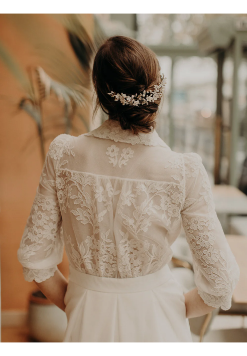 Lizeron Perrine Pettine Bianco ()