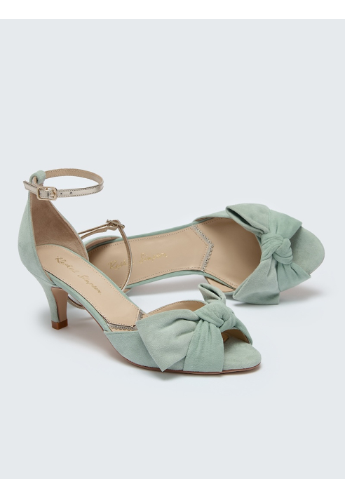 Rachel Simpson Margot Scarpe da Sposa Verde Menta