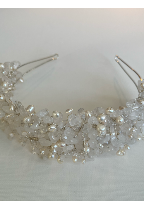 Sally Jane Bridal Selena Tiara Plateado