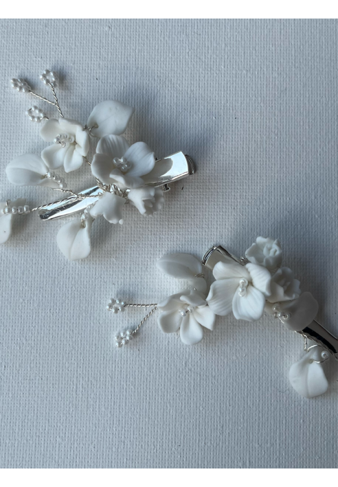 Sally Jane Vanessa Haarspelden Plateado