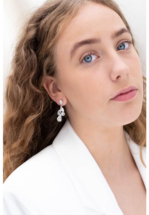 Abrazi Zoe Swarovski Orecchini Argento ()