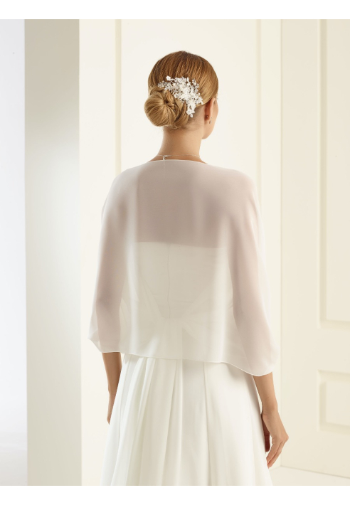 Sciarpa Bianco Evento E9 in chiffon