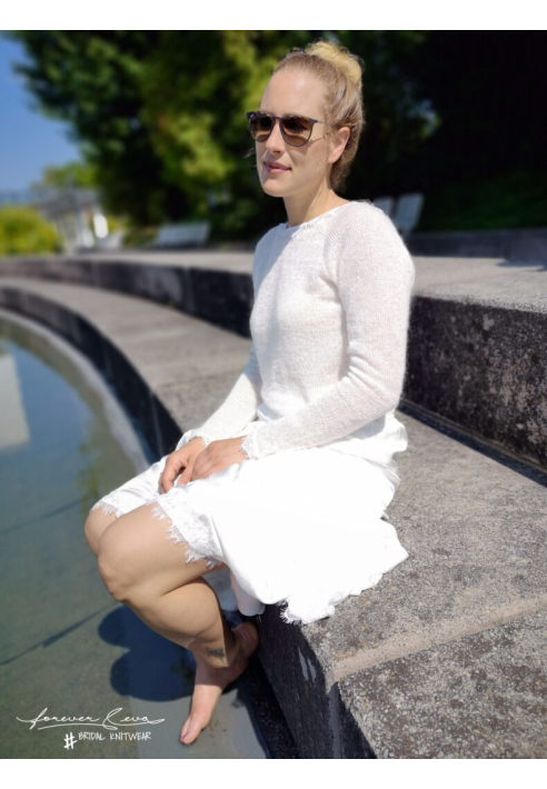 Forever & Eva P5301 Maglione da sposa in pizzo 