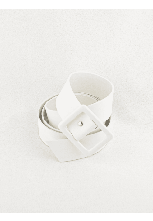 Forever & Eva G1009 Cintura in Finta Pelle Avorio