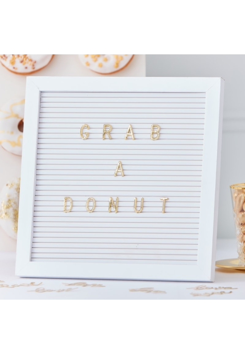 Ginger Ray GO-126 Gold Wedding Peg Board Gold Letters ()