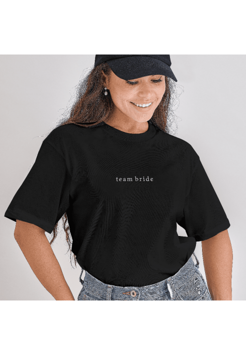 Ginger Ray HEN-155 Size S Team Bride T-shirt Nero ()