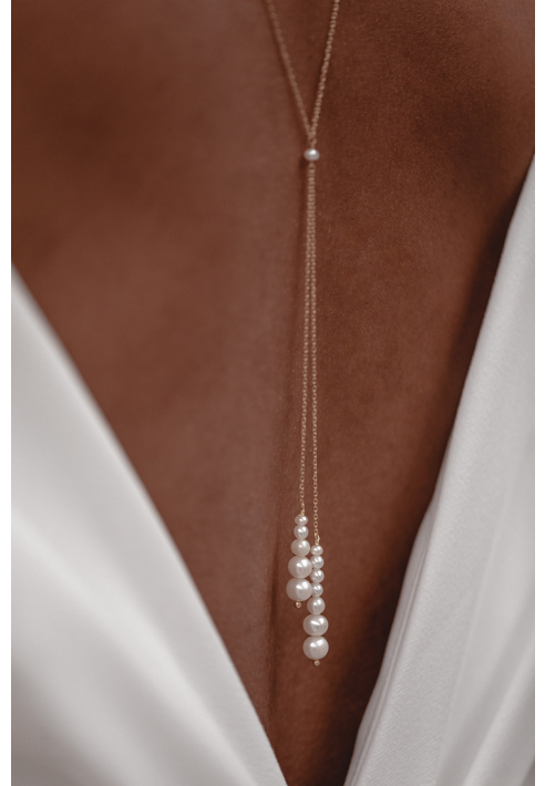 Juvelan Têtê-à-Têtê collana da schiena da sposa