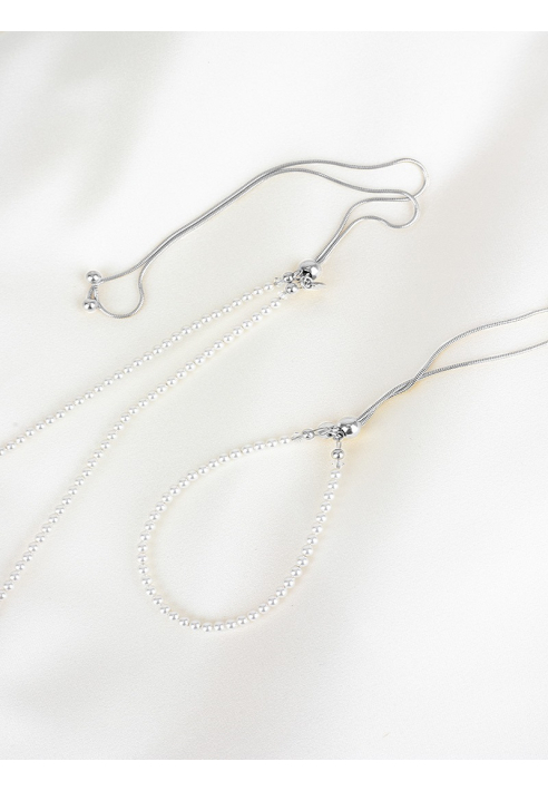 Abrazi Jorja Perla Collana Argento