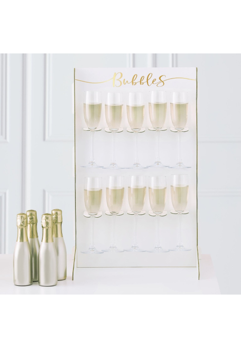 Ginger Ray GO-180 Gold Wedding Prosecco Wall ()