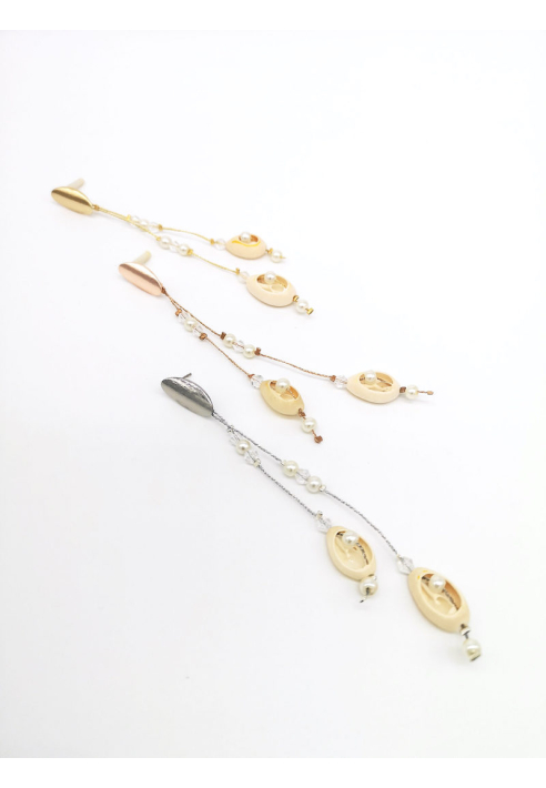 Forever & Eva O202L Orecchini Piatto Lungo