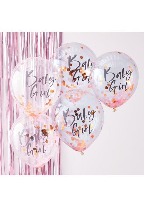 Ginger Ray TW-801 Twinkle Twinkle - Rosa Confetti Palloncini