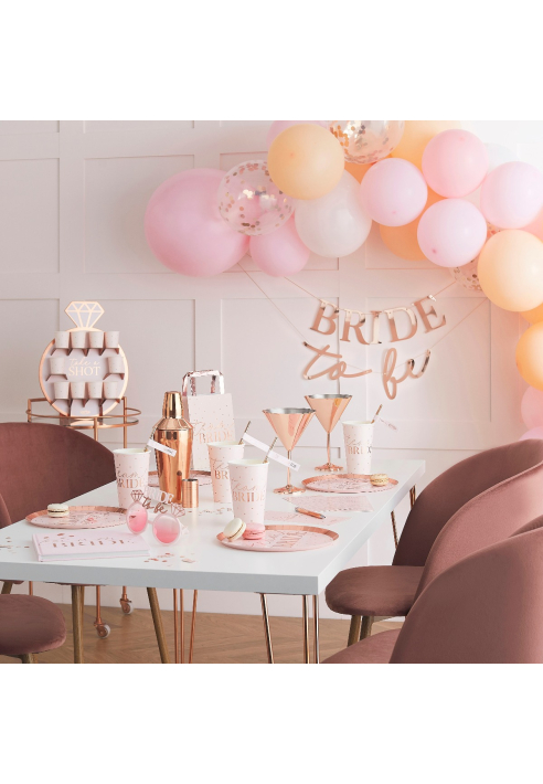 Ginger Ray HN-837 Hen Party - Arco di palloni per addio al nubilato rosa e pesca opaco ()