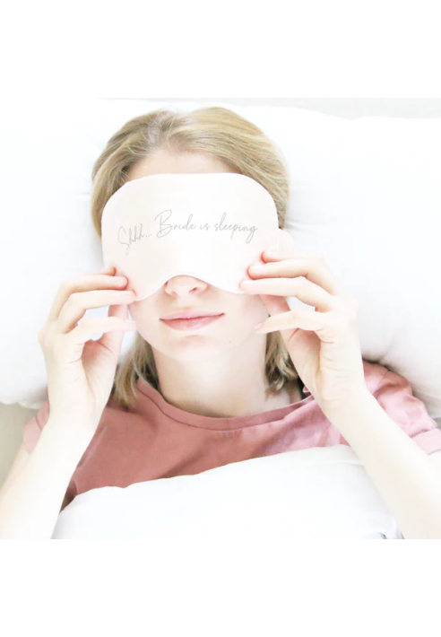 Mascherina da notte sposa "Shhh... Bride is sleeping"
