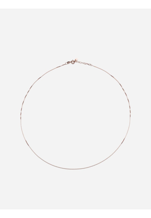 Abrazi Box Chain Collana Rosa-M ()