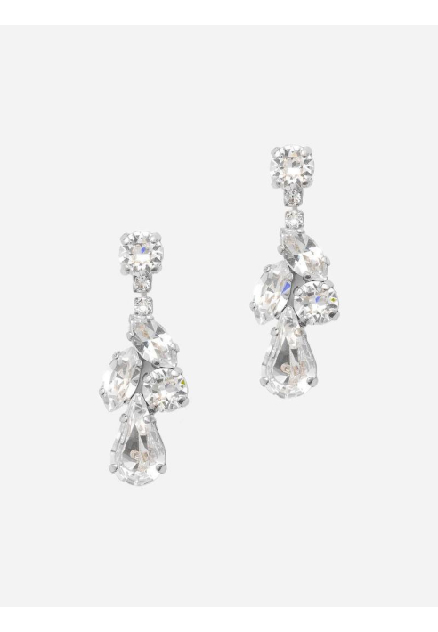 Abrazi Zoe Swarovski Orecchini Argento