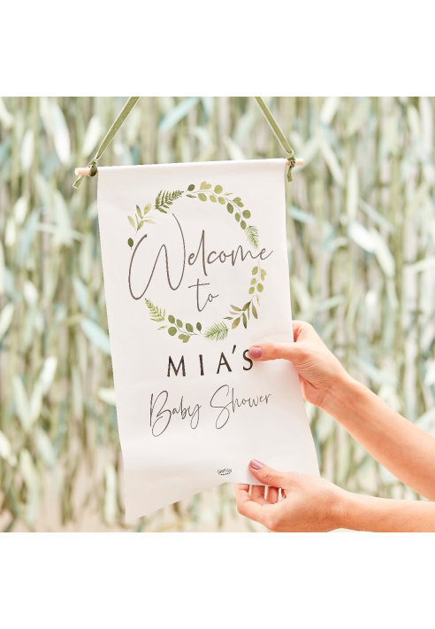 Ginger Ray BAB-110Botanical Baby |  Cartello di benvenuto