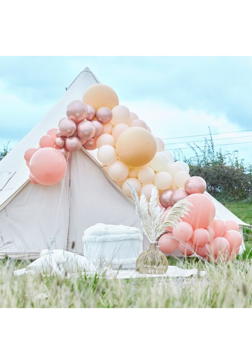 Ginger Ray BA-317 Ballo Arch - Arco di palloncini Luxe Pesca