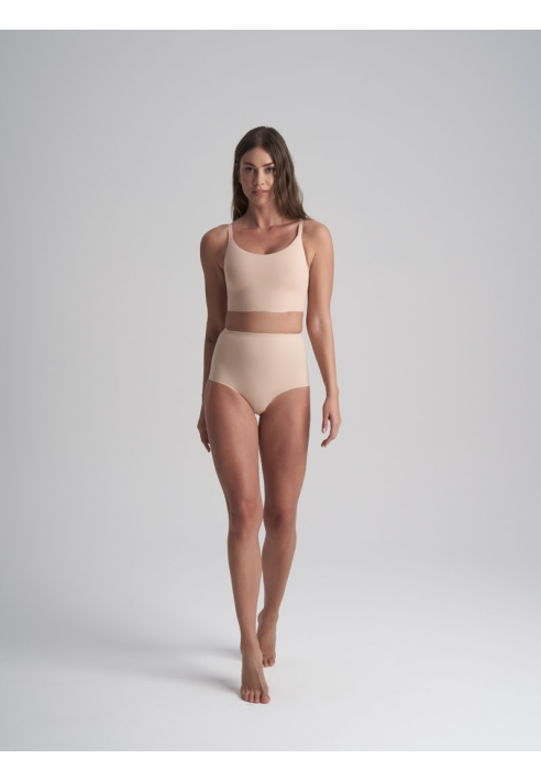 BYE BRA Sculpting | Mutandine a Vita Media Beige