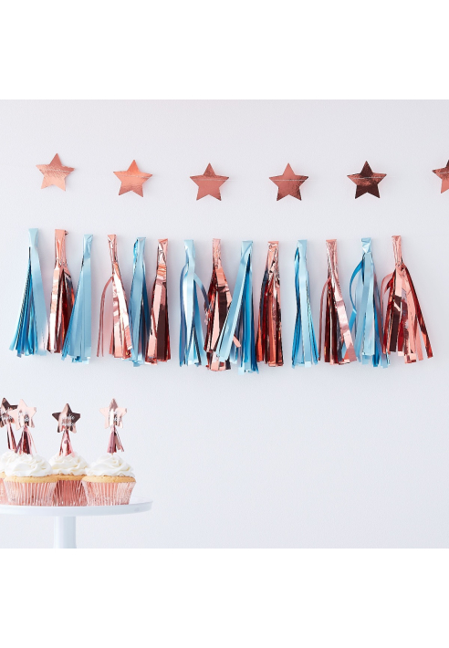 Ginger Ray TW-810 Twinkle Twinkle - Ghirlanda di Nappe Blu