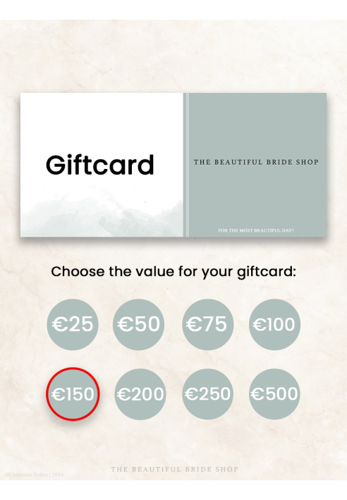 The Beautiful Bride Shop Carta Regalo €150