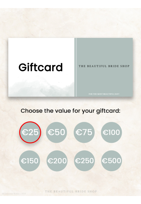 The Beautiful Bride Shop Carta Regalo €25