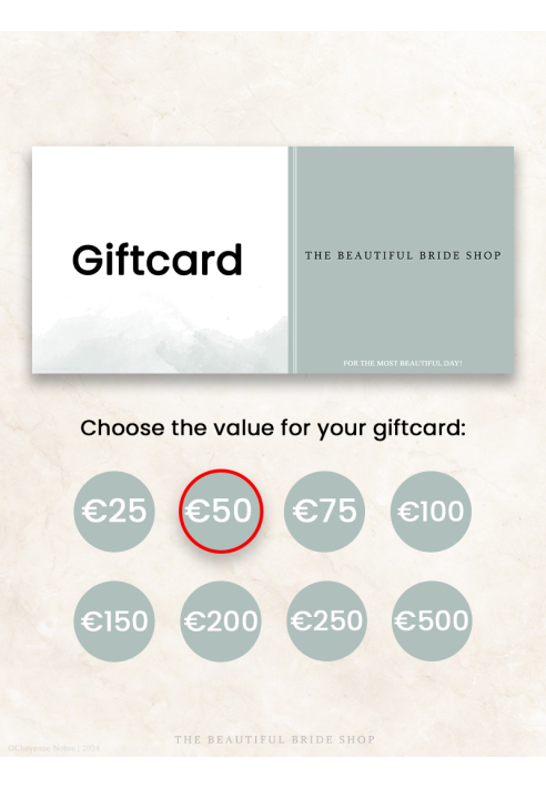 The Beautiful Bride Shop Carta Regalo €50