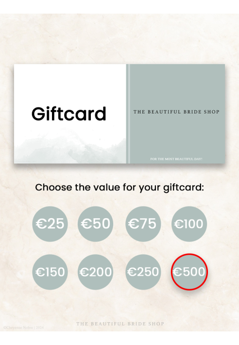  The Beautiful Bride Shop Carta Regalo €500