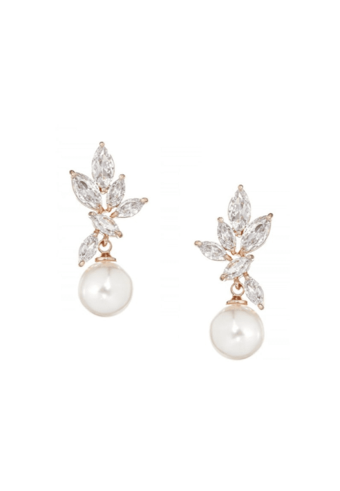 G. Westerleigh Pendientes Rosa Dorado Orecchini